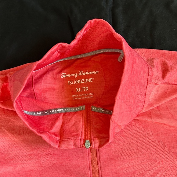 TOMMY BAHAMA DELRAY FROND LIGHTWEIGHT PULLOVER HALF ZIP $128 - Picture 3 of 7
